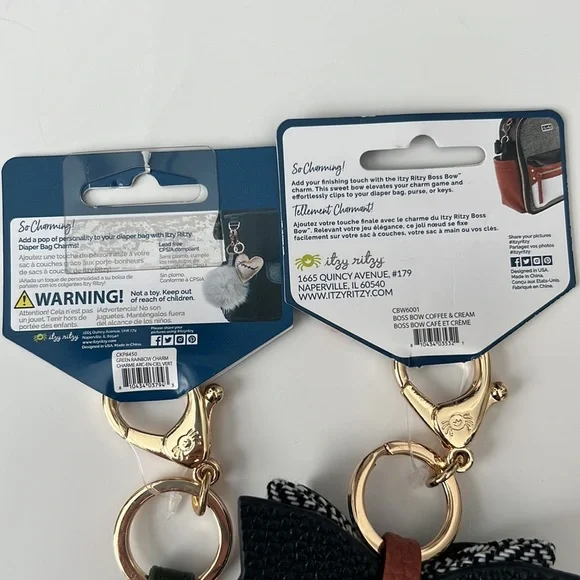 Itzy Ritzy Diaper Bag Charms Boss Bow Bundle (Set of 2) - Picture 3 of 8